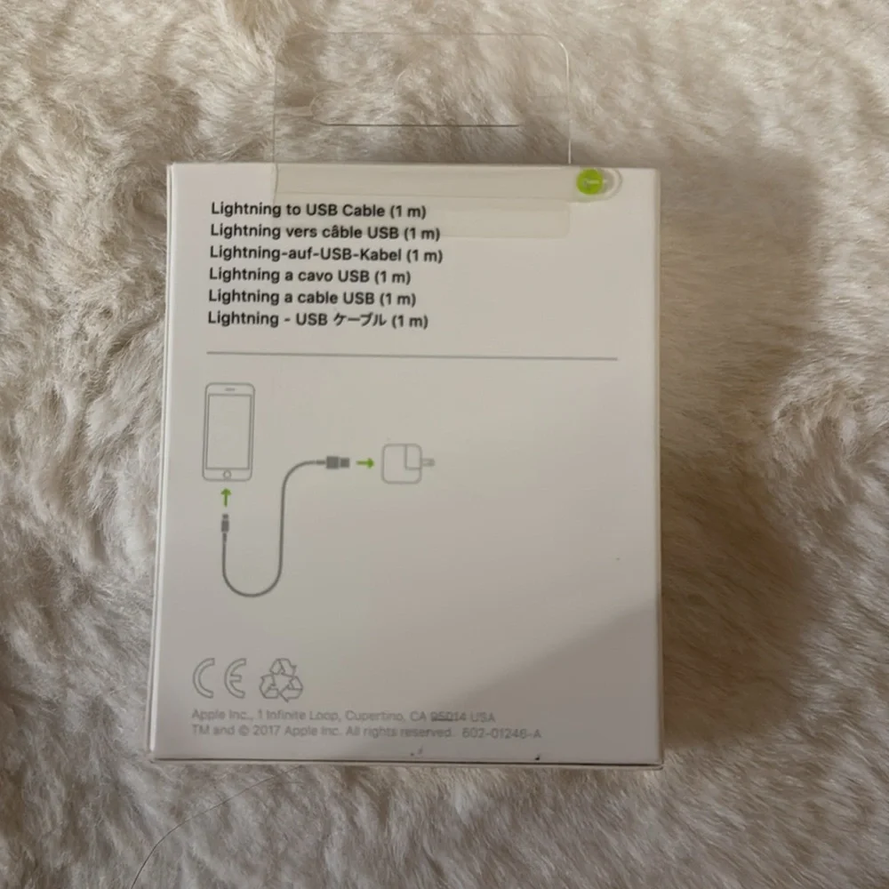 Apple Lightning to USB Cable in White